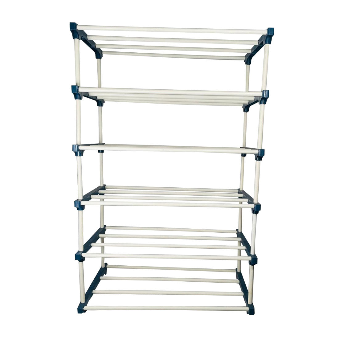 TURBOMAX 5 Layer Plastic book Shelf Stand for Home Multipurpose Storage Organizer Lightweight, Adjustable & Extendable with Cover (5 Layer Connector (TM), Maroon)