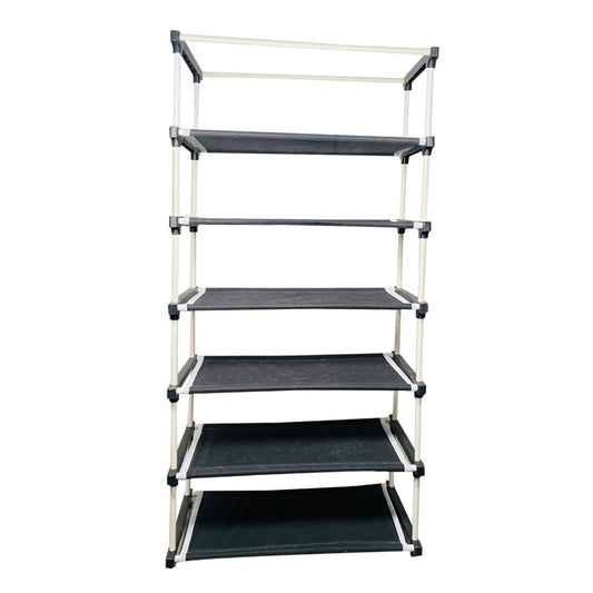 6 Layer Shoe Rack Black