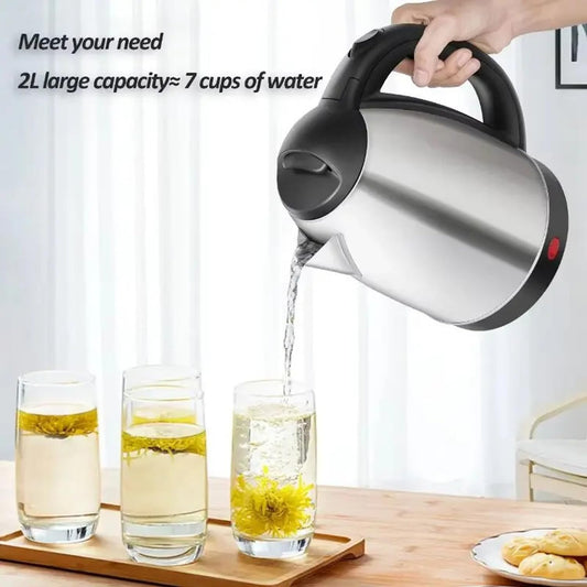 TURBOMAX Electric Kettle 1800 W with Stainless, Making Tea, Coffee, Soup Electric Kettle (1.8 L, Black & Silver)