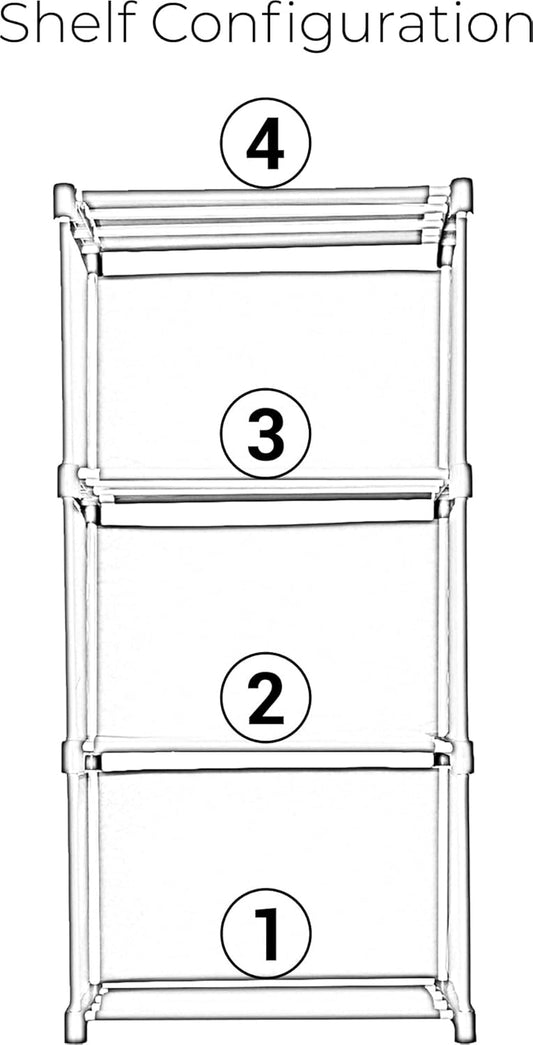 TURBOMAX 3 Layer Open Book Shelf Storage Shelf For Study Room Home Office Plastic Semi-Open Book Shelf (Finish Color - Grey, DIY(Do-It-Yourself))