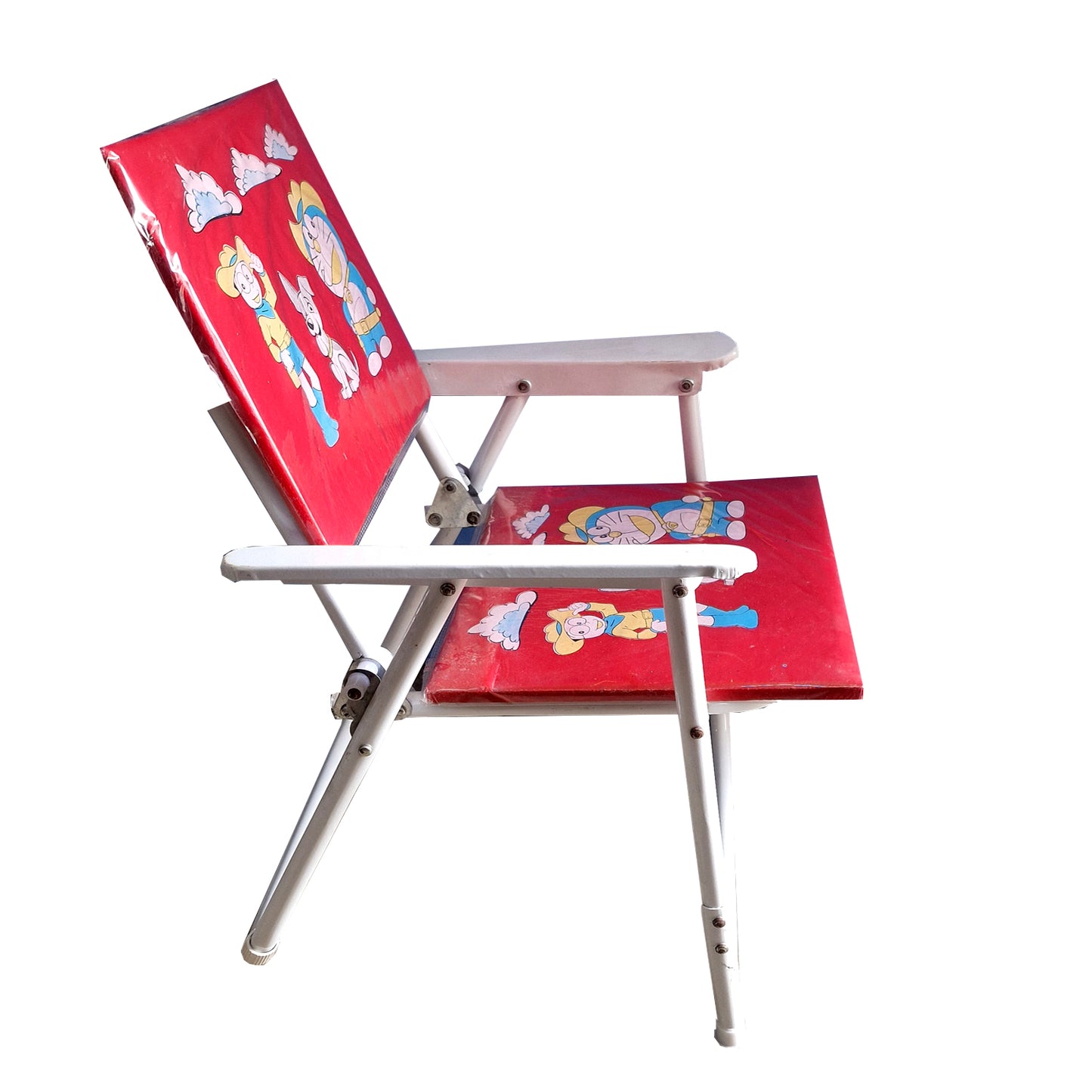 TURBOMAX Foldable Kids Study Table & Chair for 2-12 Years Students | Pre-Assembled Modern & Attractive Design Study Table for Kids (Red)