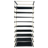 9 Layer Shoe Rack Black