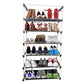 6 Layer Shoe Rack Black