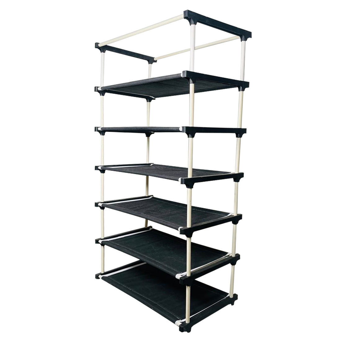 6 Layer Shoe Rack Black