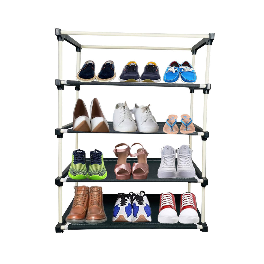 4 Layer Shoe Rack Brown