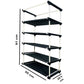 5 Layer Shoe Rack Maroon