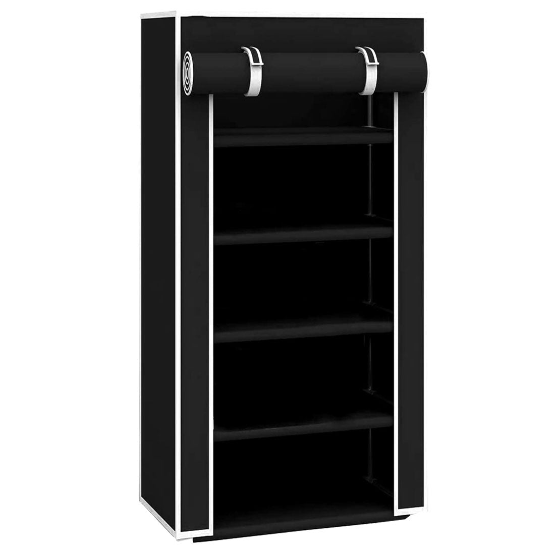 5 Layer Shoe Rack Brown Black