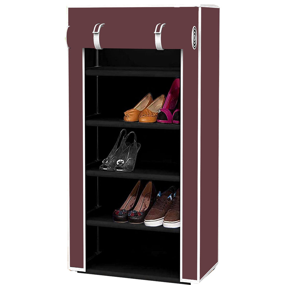 5 Layer Shoe Rack Brown