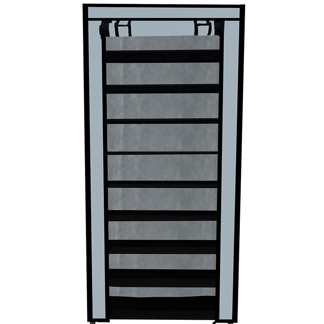 9 Layer Shoe Rack Grey