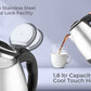 TURBOMAX Electric Kettle 1800 W with Stainless, Making Tea, Coffee, Soup Electric Kettle  (1.8 L, Black & Silver)