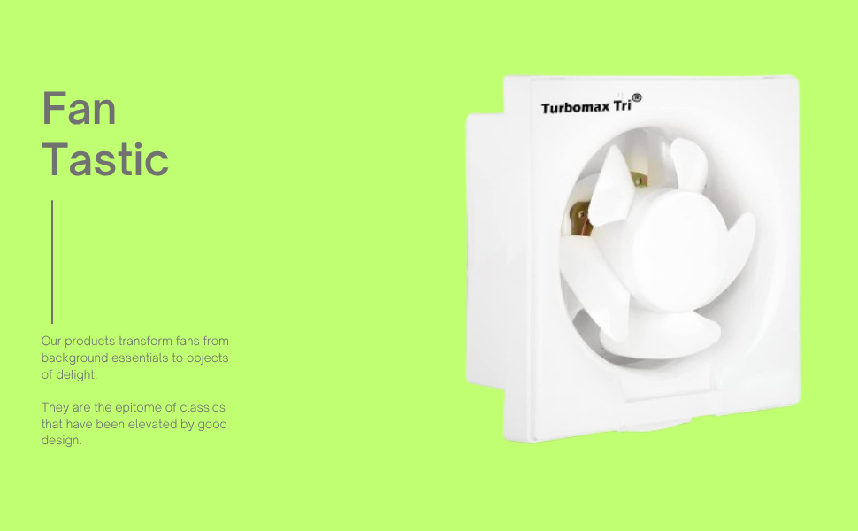 TURBOMAX 150mm Ventilation Exhaust Fan for Kitchen & Bathroom | Energy Efficient Fan with Noiseless Ventilation & Sleek Design Easy to Clean Powerful Motor 2 Year Warranty