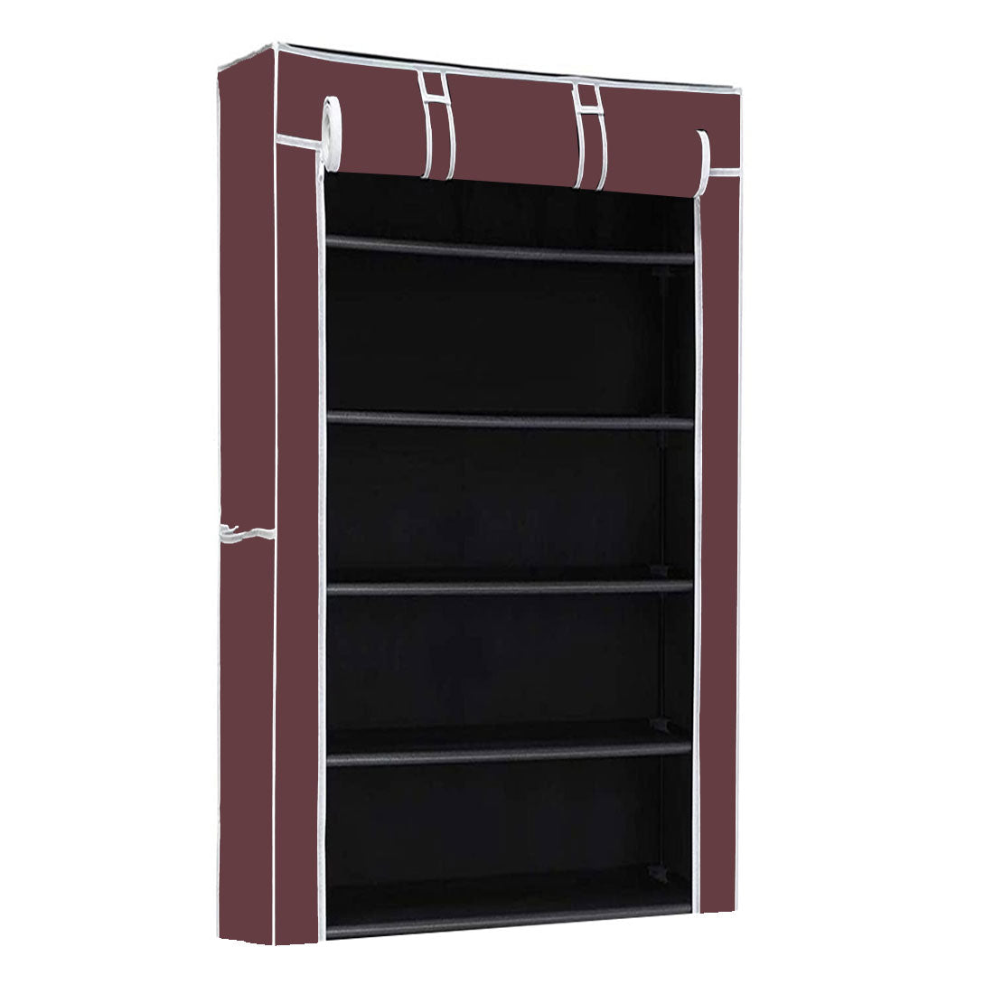 5 Layer Shoe Rack Brown