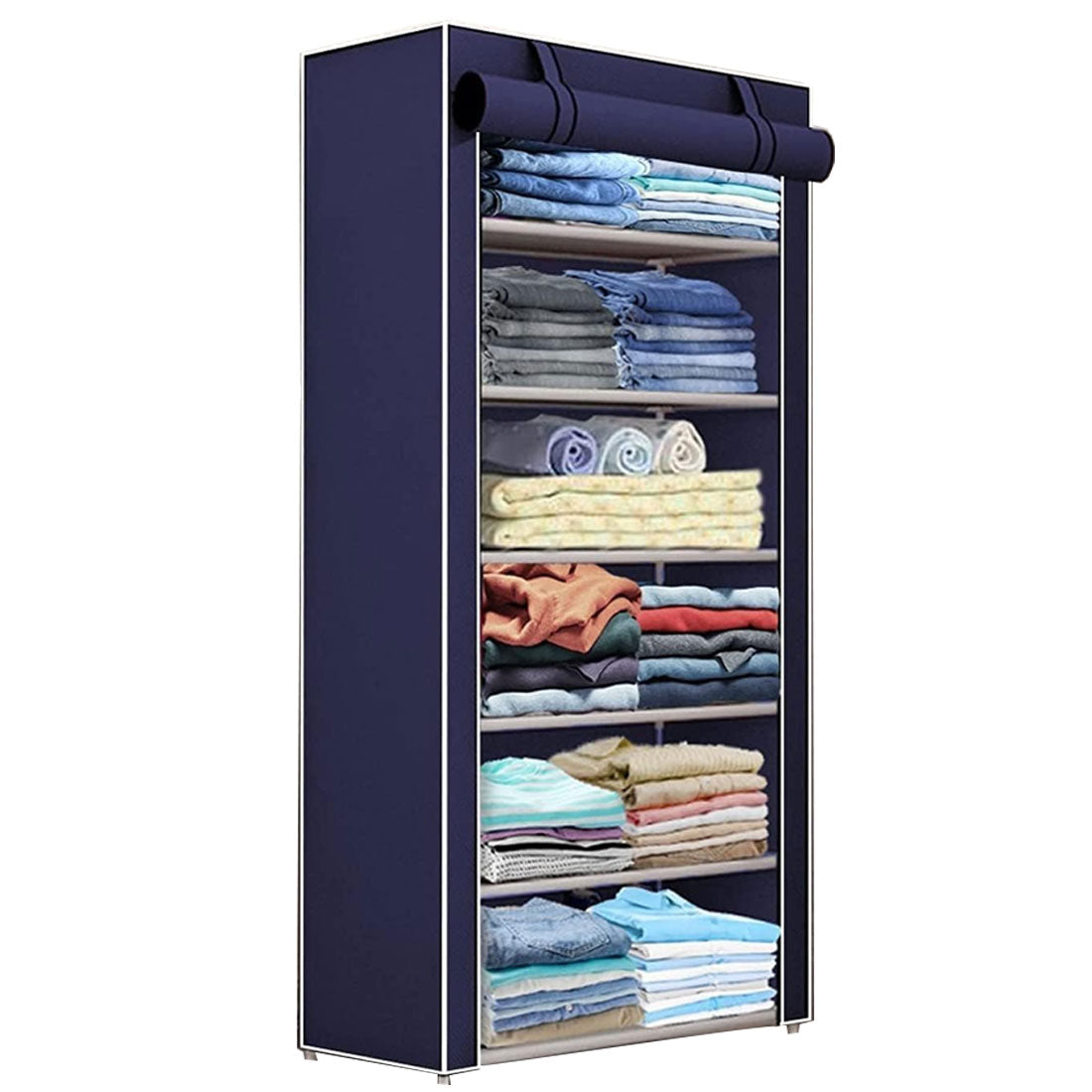 6 Layer Shoe Rack Blue