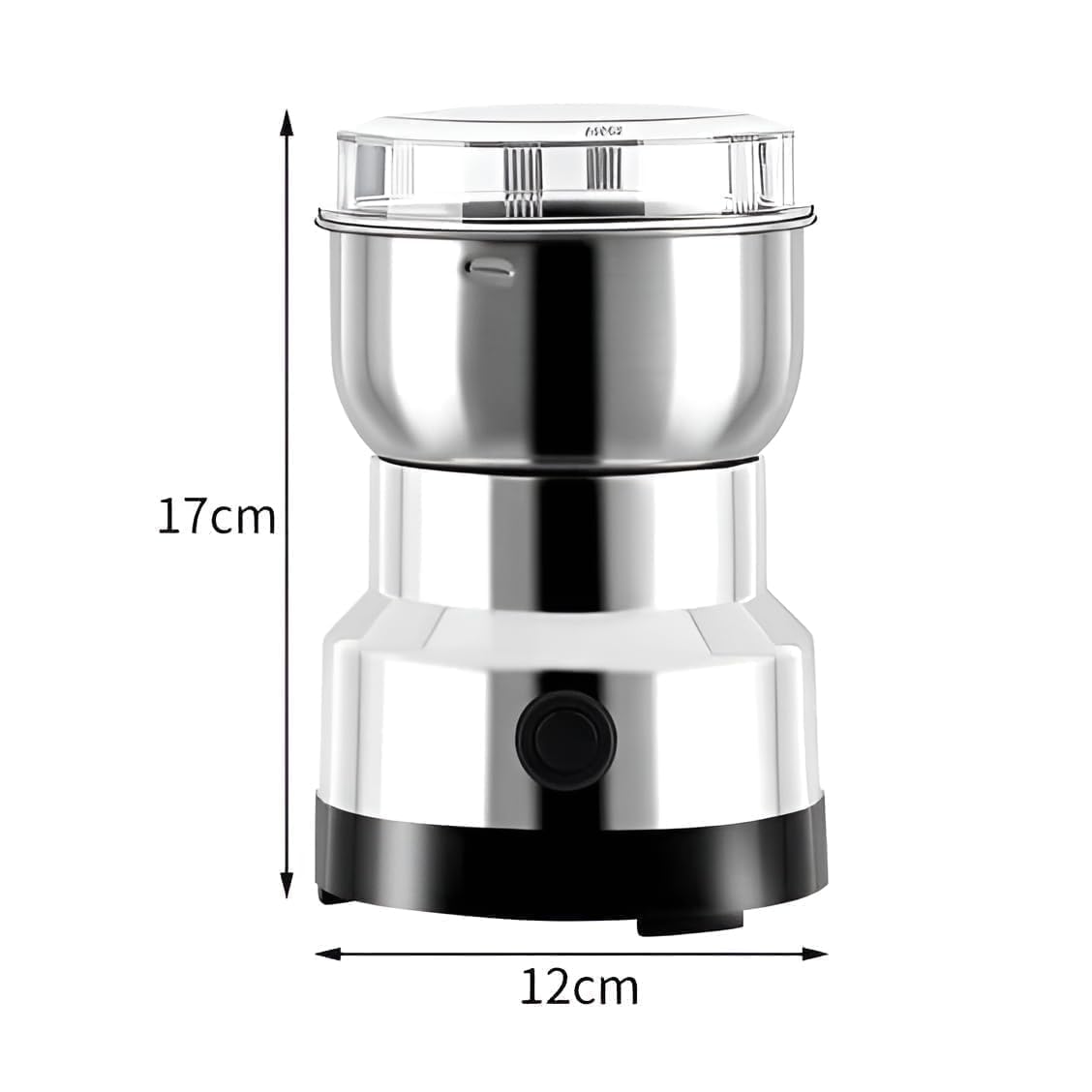 TURBOMAX TRI® Electric Mixer Grinder 150 Watt Machine | Multifunctional Coffee Beans Spices Coffee Grinder Maker Household Stainless Steel Electric Grinder with Jar