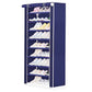 9 Layer Shoe Rack Blue