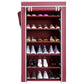 6 Layer Shoe Rack Maroon