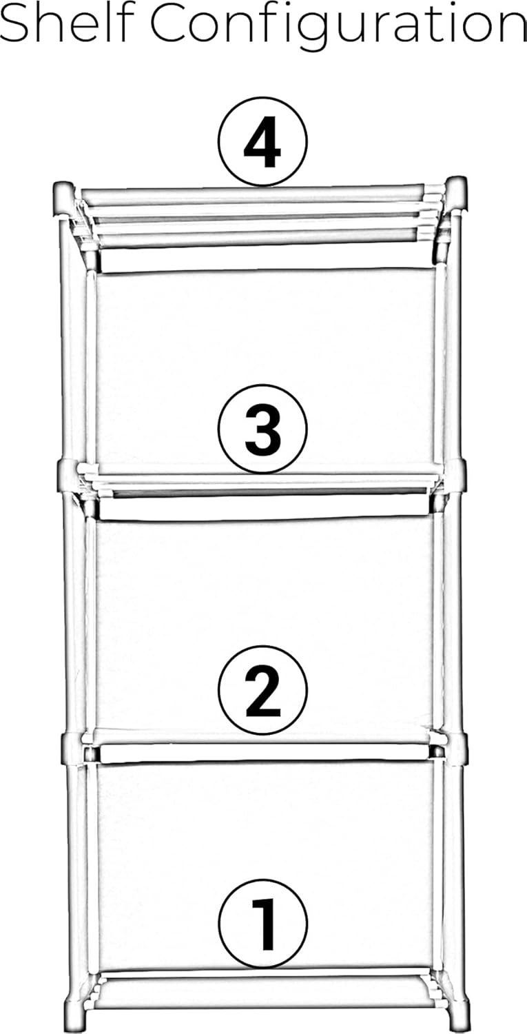 TURBOMAX 3 Layer Open Book Shelf Storage Shelf For Study Room Home Office Plastic Semi-Open Book Shelf  (Finish Color - Grey, DIY(Do-It-Yourself))