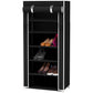 6 Layer Shoe Rack Black