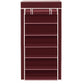 6 Layer Shoe Rack Maroon