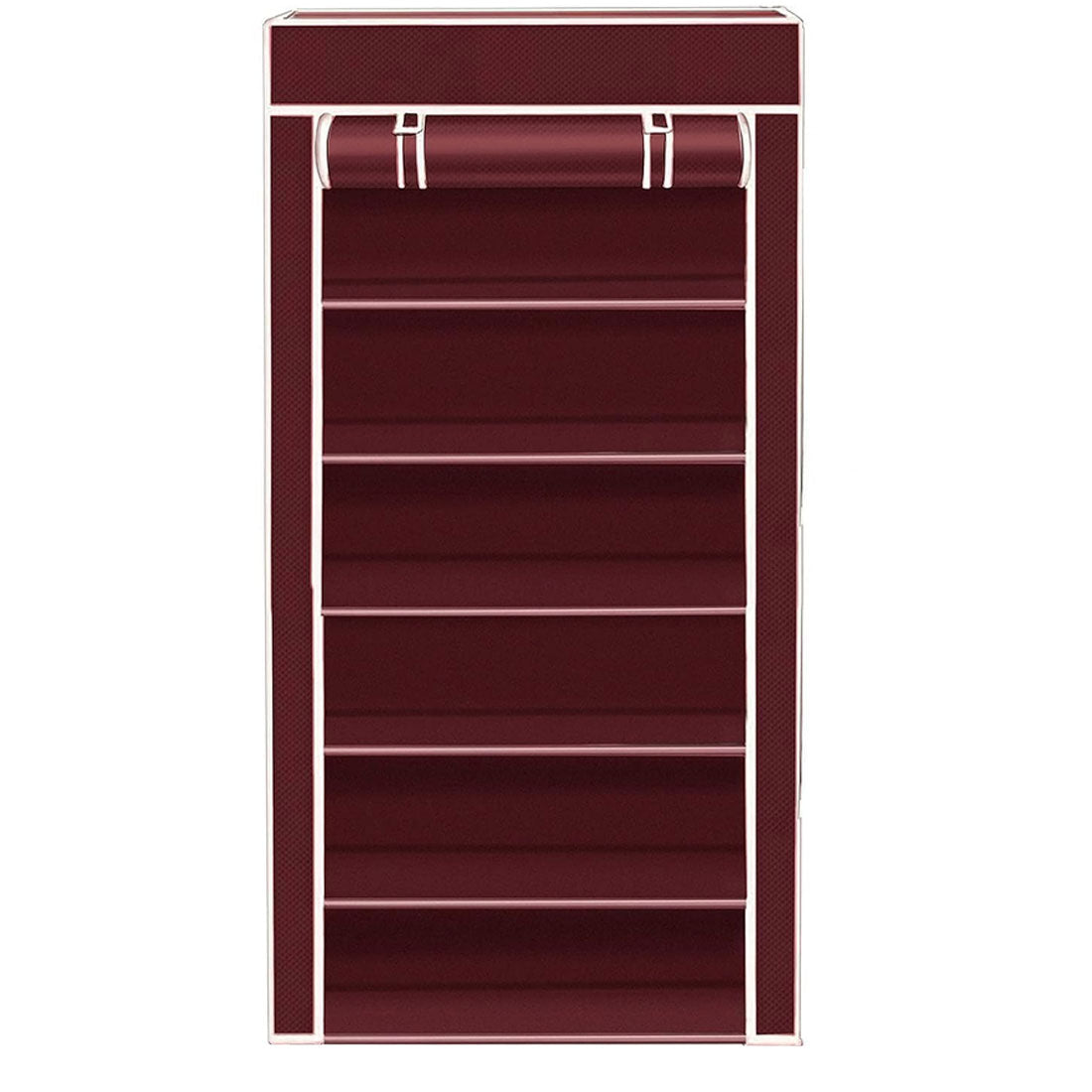 6 Layer Shoe Rack Maroon