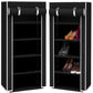 5 Layer Shoe Rack Brown Black
