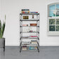 EXPOSURE BOOK SHELF 7 LAYER COLLAPSIBLE Metal Open Book Shelf  (Finish Color - GREYISH BLACK, DIY(Do-It-Yourself))