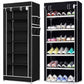 6 Layer Shoe Rack Black