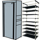 9 Layer Shoe Rack Grey