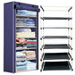 6 Layer Shoe Rack Blue
