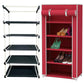 5 Layer Shoe Rack Maroon