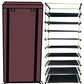 9 Layer Shoe Rack Brown