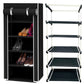 5 Layer Shoe Rack Brown Black