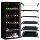5 Layer Shoe Rack Brown Black