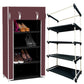 4 Layer Shoe Rack Brown