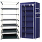 6 Layer Shoe Rack Blue