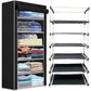 6 Layer Shoe Rack Black