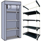 4 Layer Shoe Rack Grey