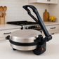 TURBOMAX Electric Roti Maker Machine with Double Indicator for Home | 900 Watt Non-Stick PTFE Coating Stainless Steel Automatic Chapati Maker Machine