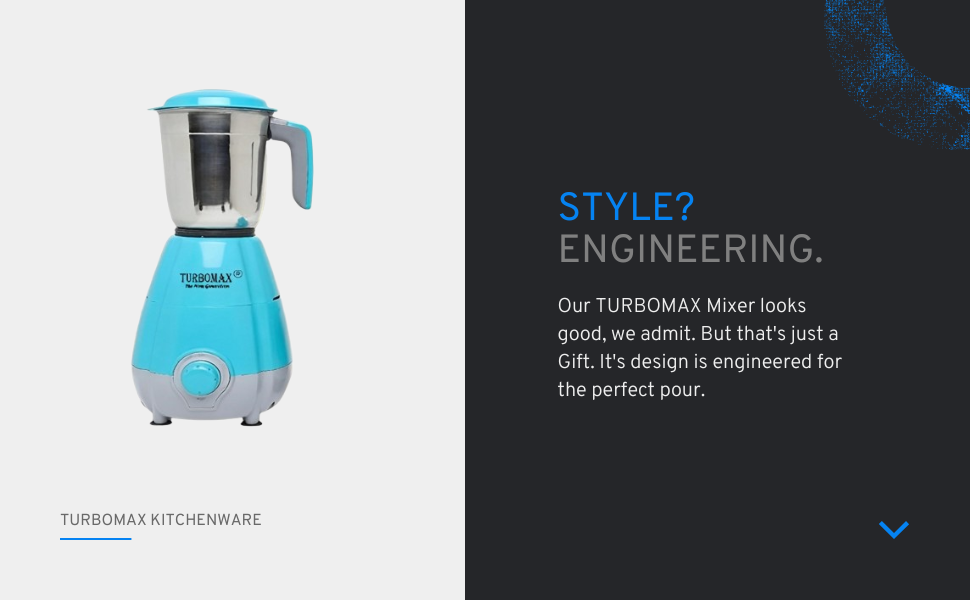 TURBOMAX TRI 750 Watt Mixer Grinder For Kitchen With 3 Stainless Steel Jar | Speed 20000 Rpm Motor | Chutney, Dry Grinder Mixer Machine