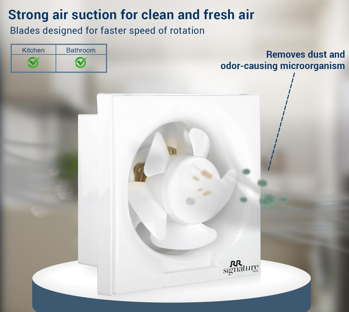 TURBOMAX 150mm Ventilation Exhaust Fan for Kitchen & Bathroom | Energy Efficient Fan with Noiseless Ventilation & Sleek Design Easy to Clean Powerful Motor 2 Year Warranty