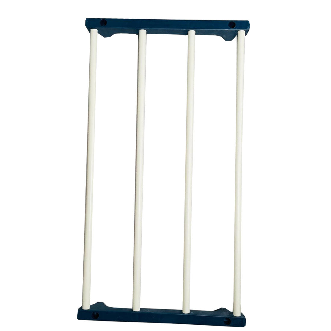 TURBOMAX 4 Layer Book Shelf for Home Storage Organizer Multipurpose Lightweight Plastic Shoe Rack  (Blue, White, 4 Shelves, DIY(Do-It-Yourself))