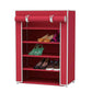 5 Layer Shoe Rack Maroon
